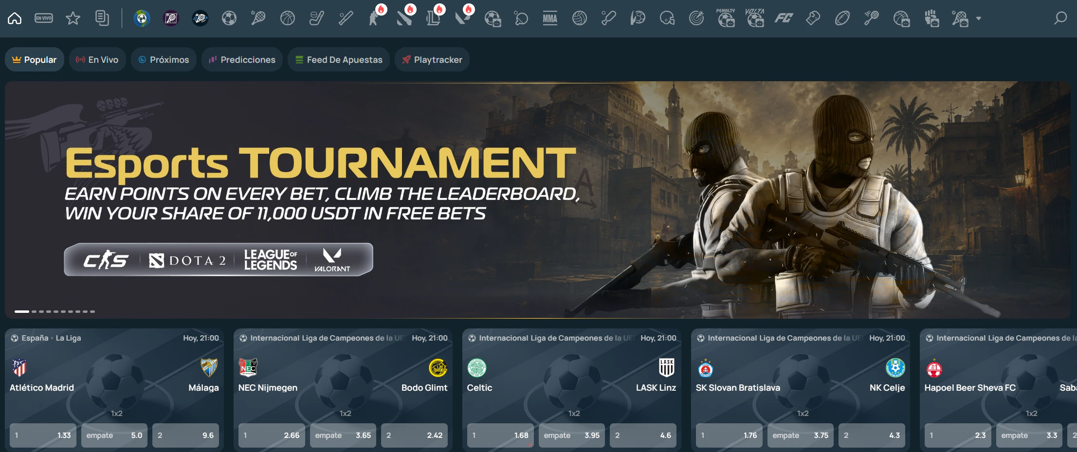 FortuneJack Casino apuestas deportivas y esports