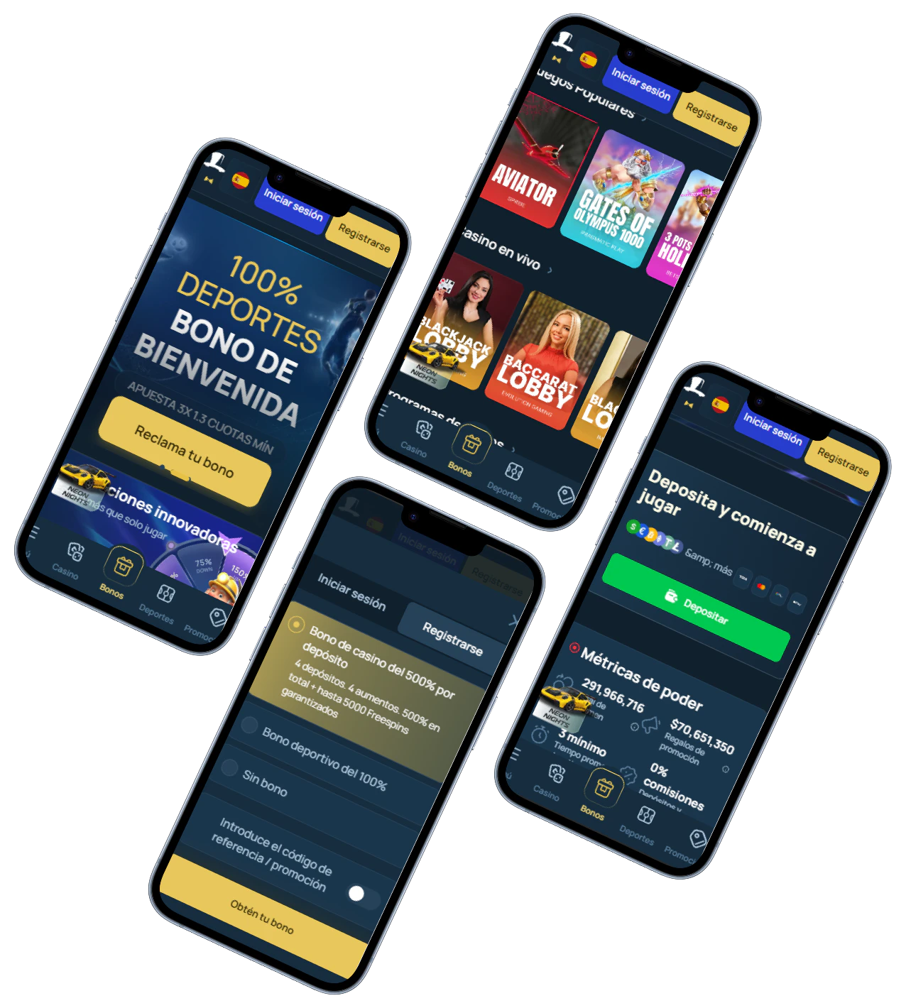 FortuneJack Casino versión móvil con bonos, juegos y depósitos